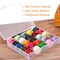 Bobbin Box,Machine Bobbin Organizer Plastic Case,Transparent 25 Slots Empty Bobbins Spools Box,Sewing Craft Plastic Case Storage Box for Sewing Machine